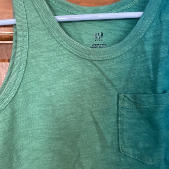 GAP Shirts & Tops Gap Xs Tank Tops Green Shaded Blue Tie Dye Like